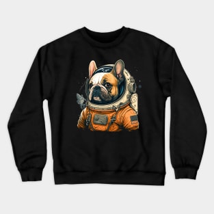 French Bulldog Astronaut Crewneck Sweatshirt